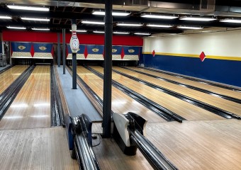 Though the bowling alley is very old, the lanes were resurfaced just a few years ago.